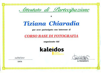 Corso base fotografia