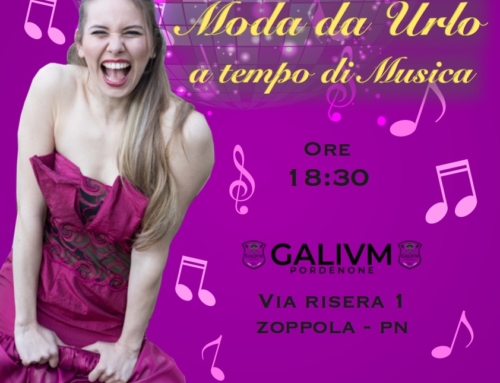 Grafica per evento Moda da Urlo a Tempo di Musica