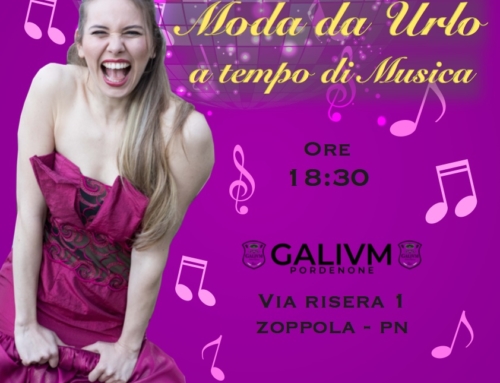 Grafica per evento Moda da Urlo a Tempo di Musica