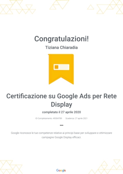 Certificazione su Google Ads per Rete Display _ Google