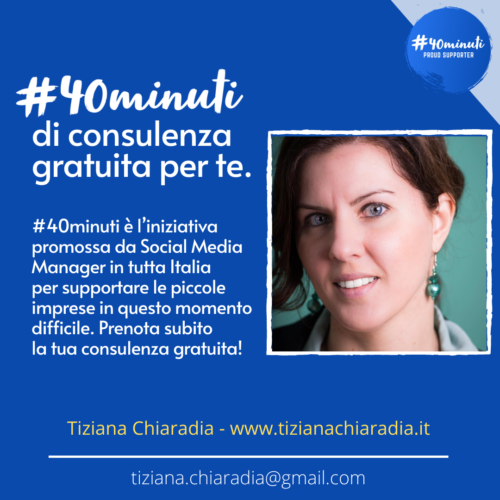 #40 minuti progetto consulenza gratuita Veronica Gentili